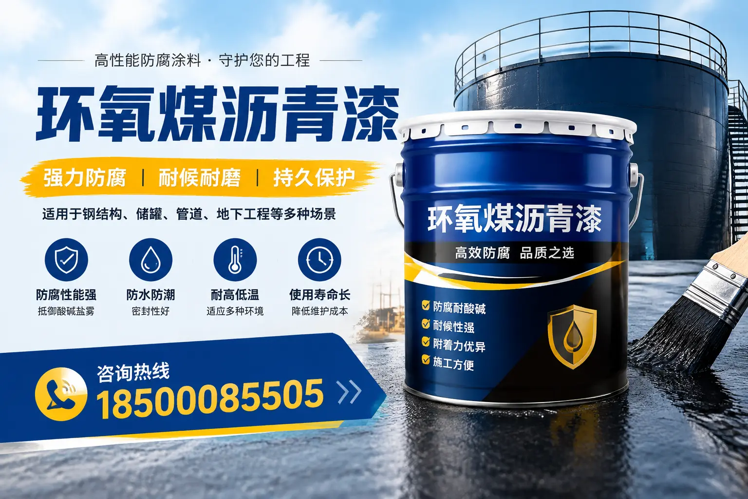 环氧煤沥青漆在工业中的应用,新余企业的选择